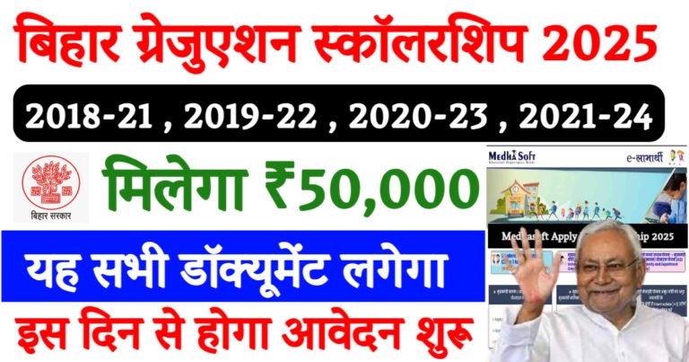 Bihar Graduation Scholarship 50 hajar Online Apply 2025